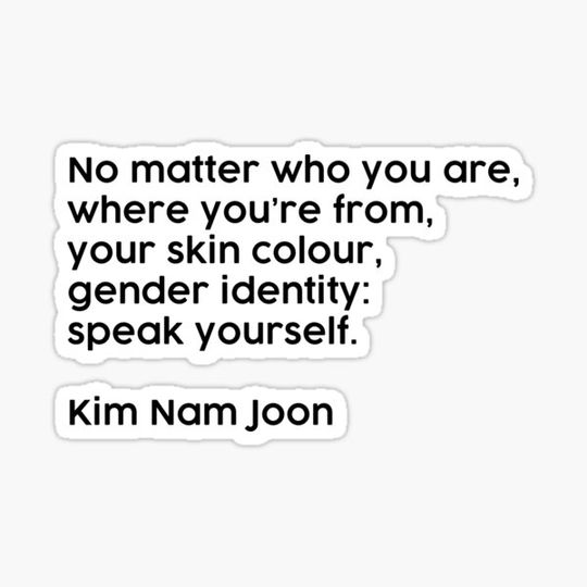Discover Speak Yourself | Kim Namjoon BTS Bangtan Sonyeondan Speech Statement