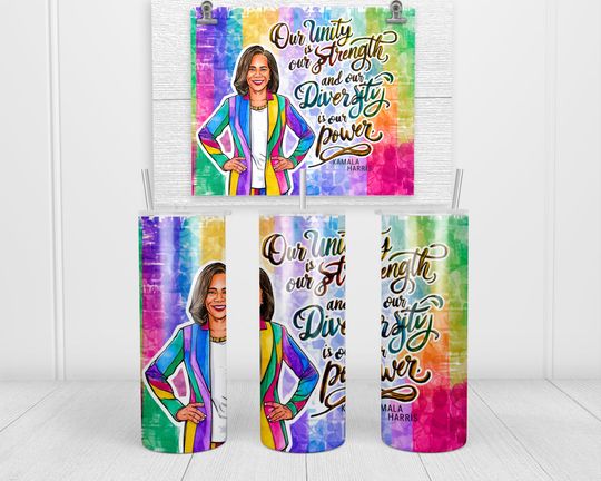 Discover Kamala Harris Political Gift PNG 20oz Skinny Straight Tumbler