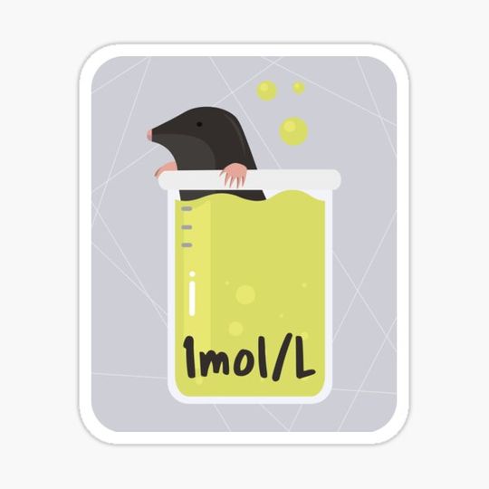 Discover Funny Science Gift - 1 mole per litre
