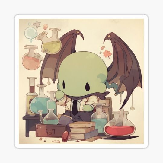 Discover Chibi Chemist Cthulhu making potions