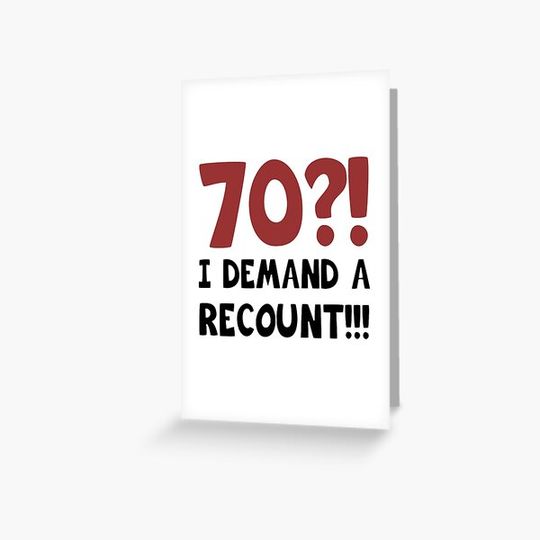 Discover 70th Birthday Gag Gift