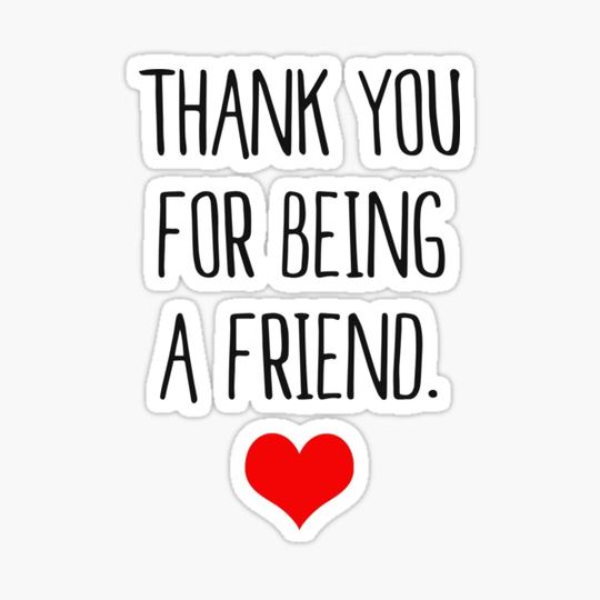 Discover Thank you for being a friend.