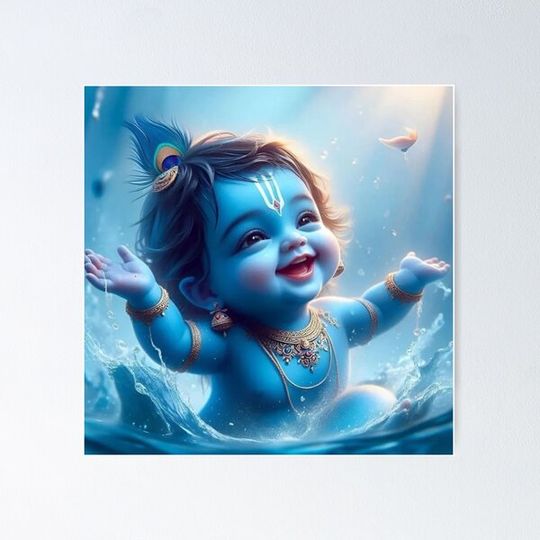 Discover Cute Baby Krishna