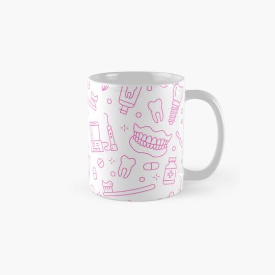Discover Dental pink pattern for dentistry lovers
