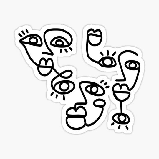 Discover Line Drawing Faces