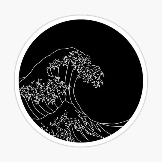 Discover black and white wave