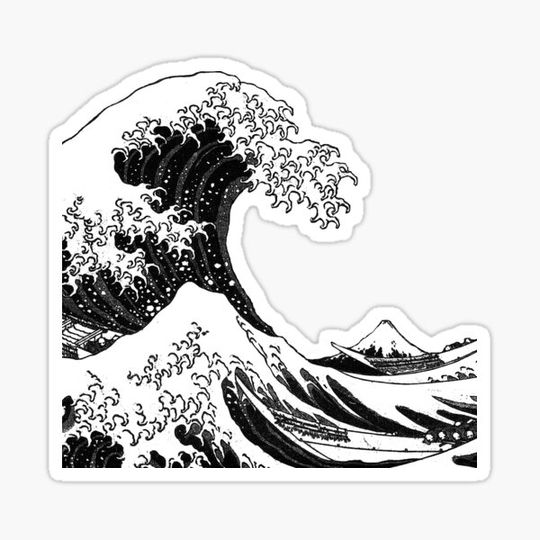Discover Black and White Great Wave