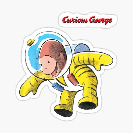 Discover Curious George Happy Astronaut Portrait