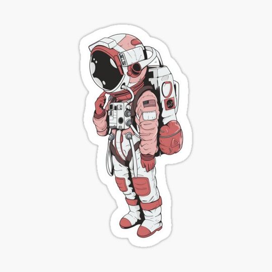 Discover Astronaut Sticker - Spaceman design - Fun