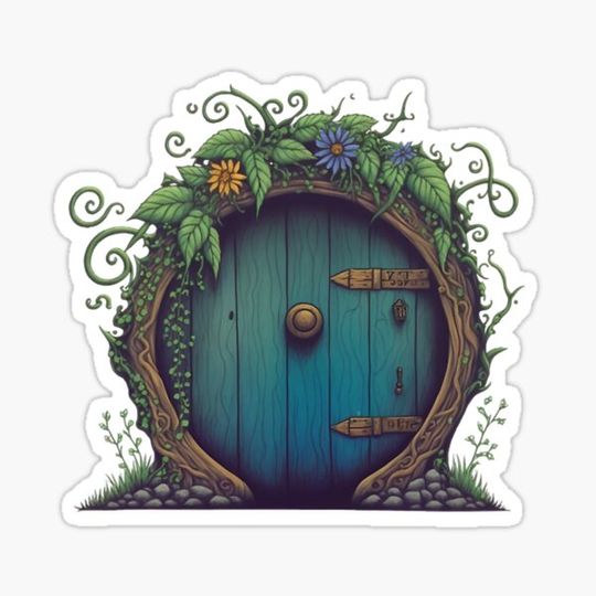 Discover Beautiful Round Door - Black - Fantasy