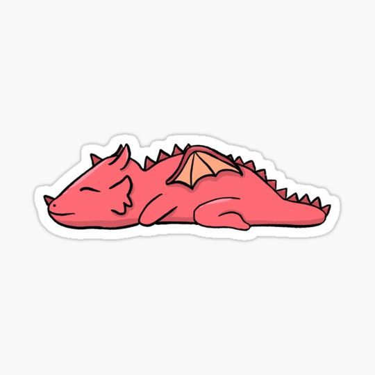 Discover Cute Kawaii Sleeping Dragon Wyrmling