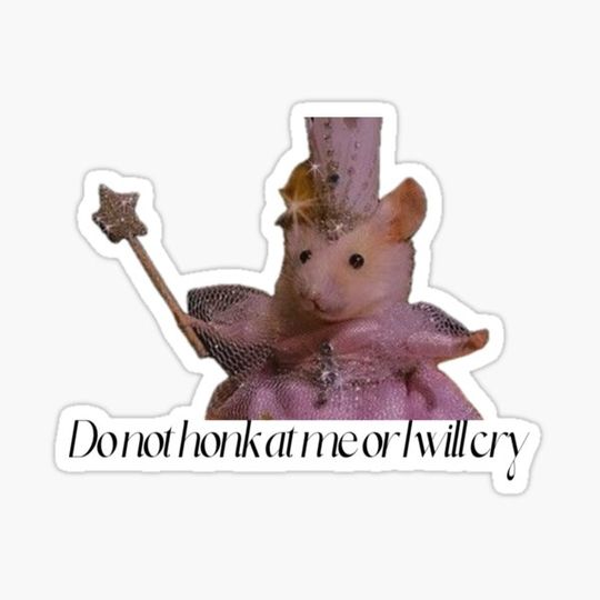 Discover Cute Bumper Sticker (do not honk at me or I will cry)