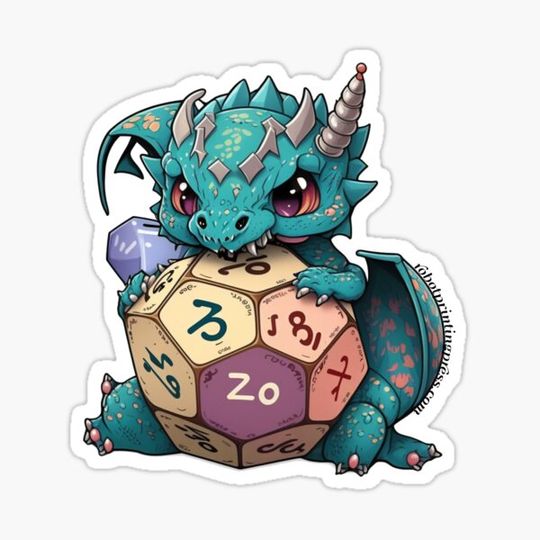Discover Cute Angry Dice Dragon
