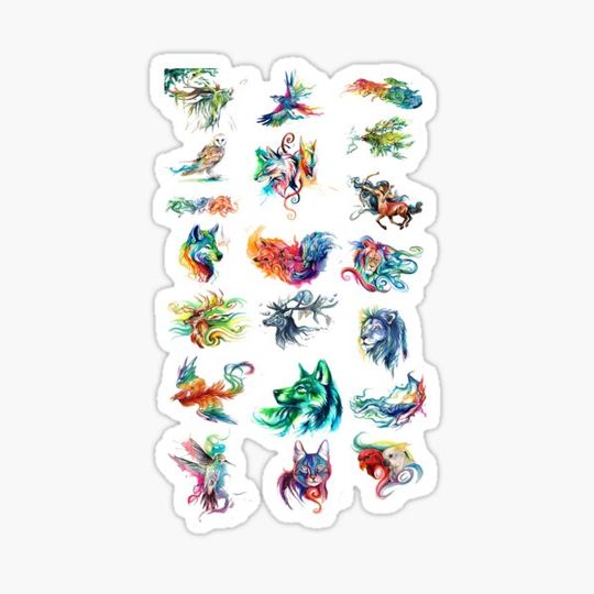 Discover Watercolor painted animals
