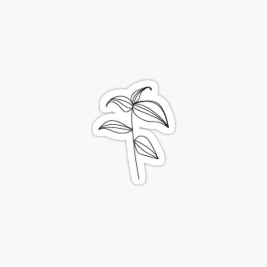 Discover Branch of leaves of a tradescantia zebrina