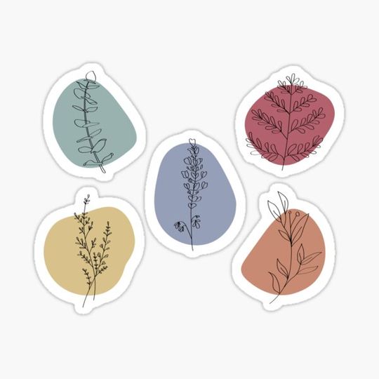 Discover Botanical Sticker Pack
