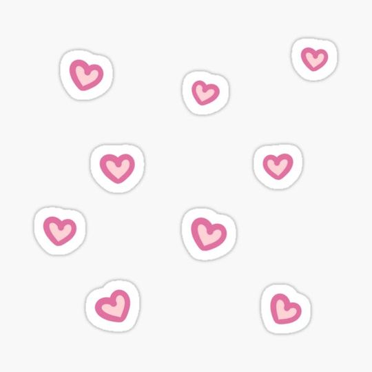 Discover Cute Hearts (pastel pink)