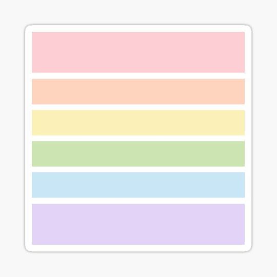 Discover Pastel Aesthetic Rainbow Stripe Cute