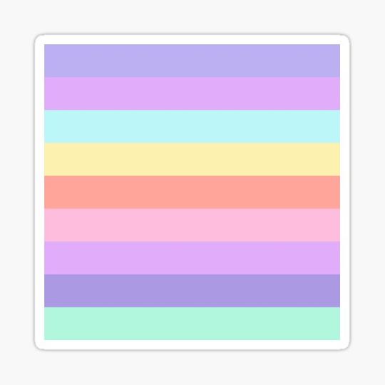 Discover Rainbow colored stripes