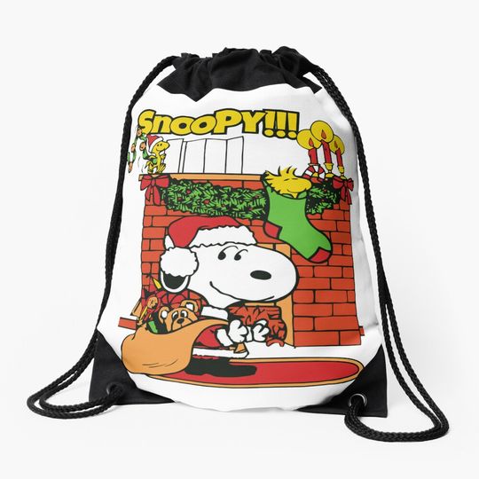 Discover Xmas Christmas Snoopy Drawstring Bag, Gifts for Friends