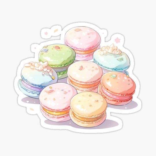 Discover Cute Kawaii Colorful Macarons in Pastel Colors