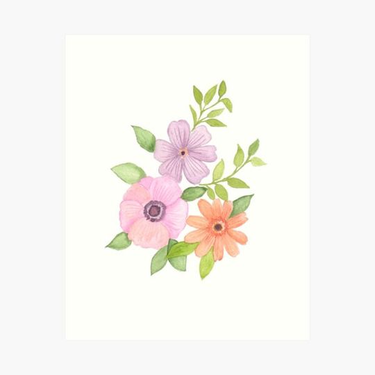Discover Pastel Watercolor Flowers