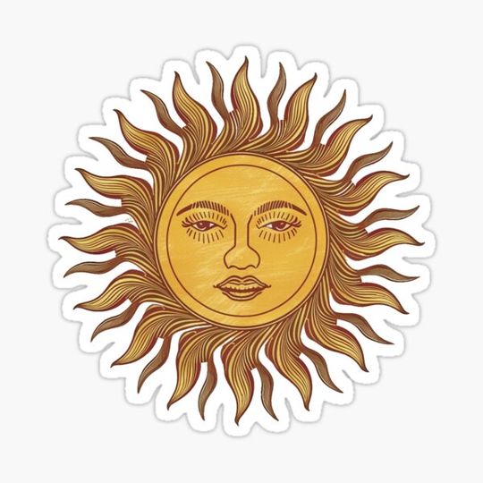 Discover Bohemian hand drawn sun.