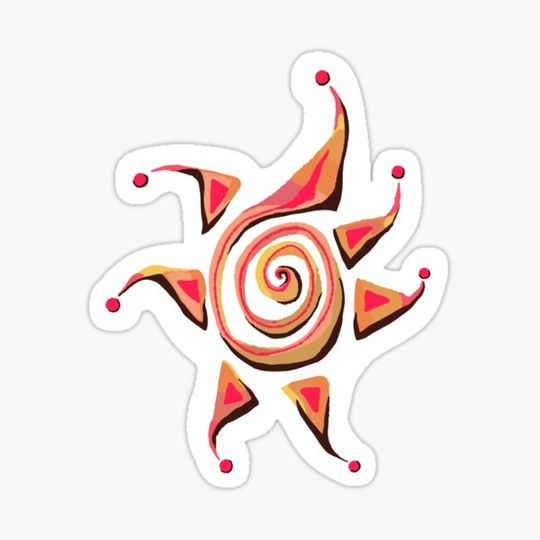 Discover Spiral Sun Star Pink