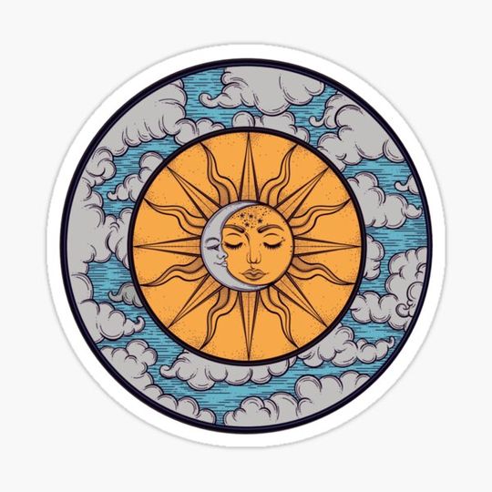 Discover sun and moon boho hippie