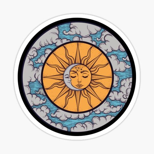 Discover sun and moon hippy