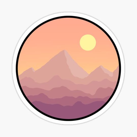 Discover Mountains sunset
