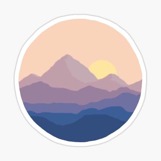 Discover Mountain view sunset