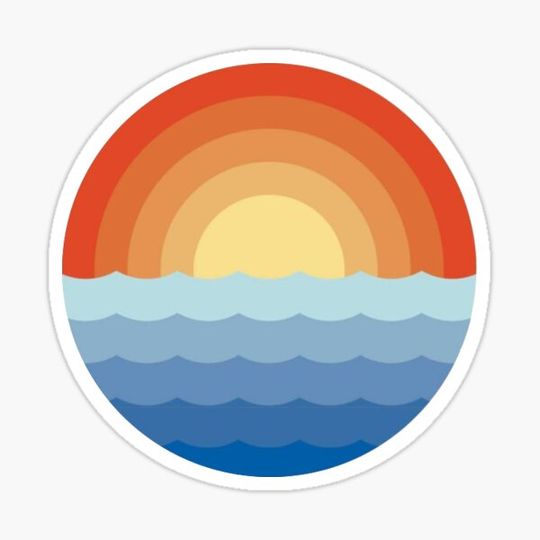Discover sunrise sticker