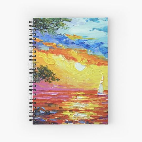 Discover Sailboat at sunset