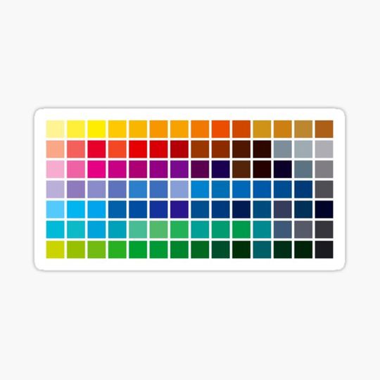 Discover color chart background