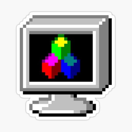 Discover Computer with squares