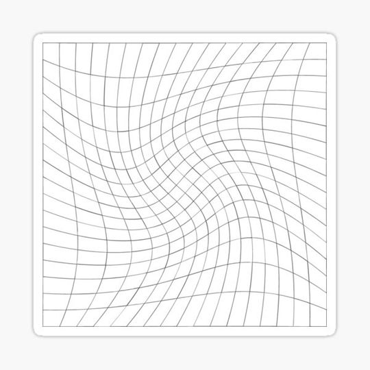 Discover Distorted graphic design art print