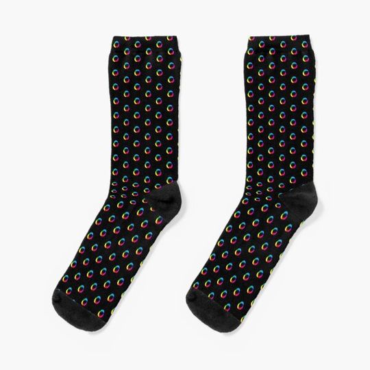 Discover CMYK polka dot (black)