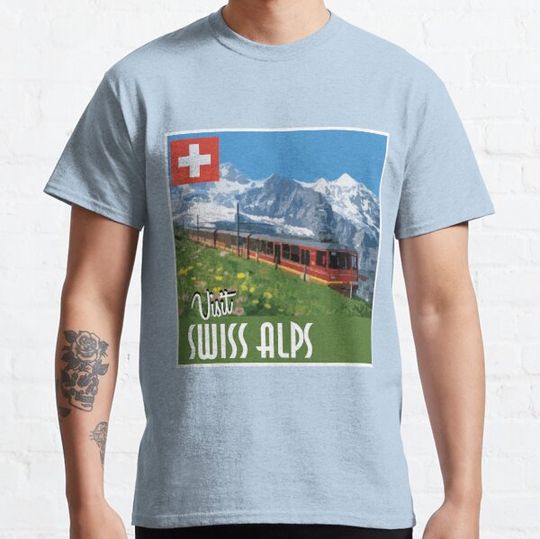 Discover Vintage Travel Poster Swiss Alps