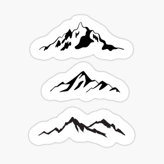 Discover Mountains Series Sticker pack sticker