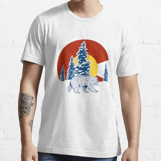 Discover Colorado Flag Symbol Trees Bear