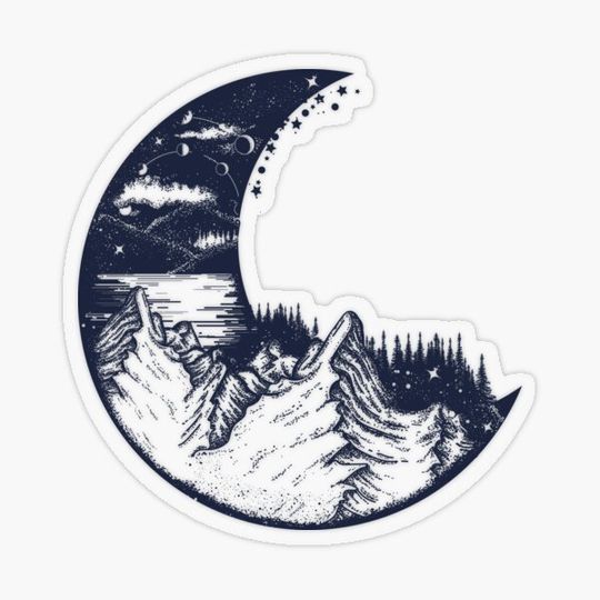 Discover Moon and mountains