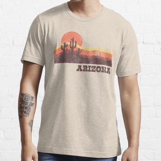 Discover Arizonna Cactus Succulent Vintage Graphic Tee T Shirt USA States