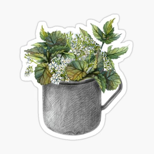 Discover Mug with green forest growth  .