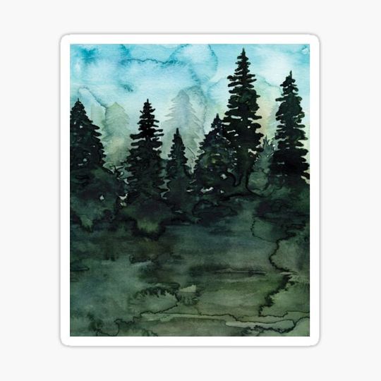 Discover Into The Woods Watercolor