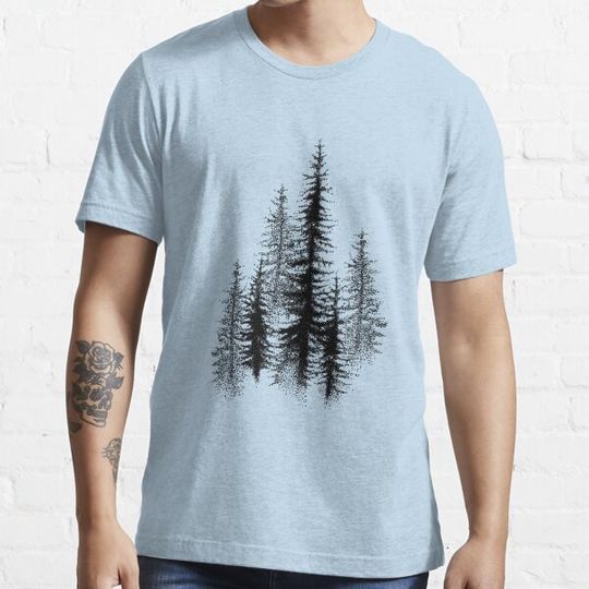 Discover Dotwork Black Scandinavian Forest.