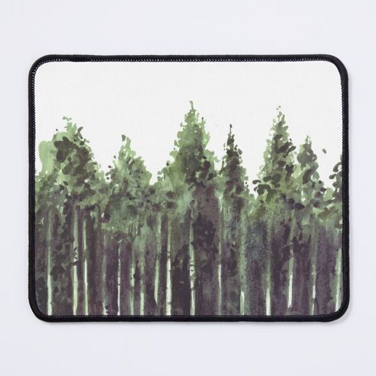 Discover Aesthetic Pine Tree Forest Watercolor