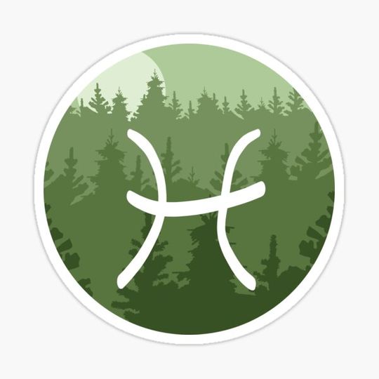 Discover Hand Drawn Pisces Zodiac Forest