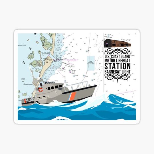 Discover Chart Art - Coast Guard Station Barnegat Light