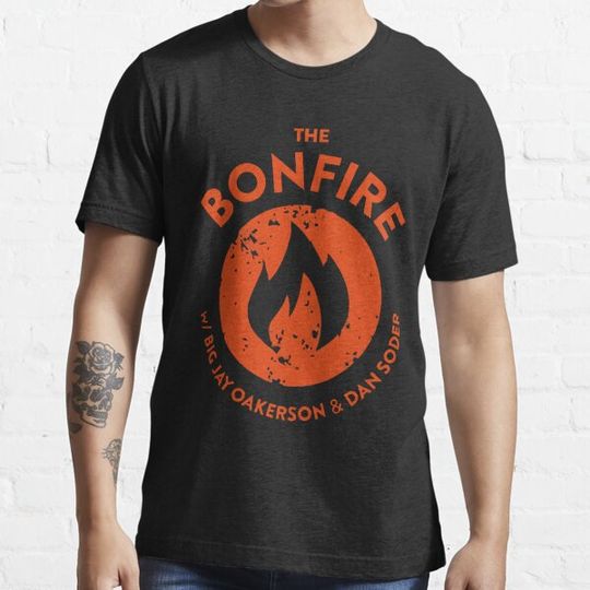 Discover The bonfire  podcast logo essential t shirt